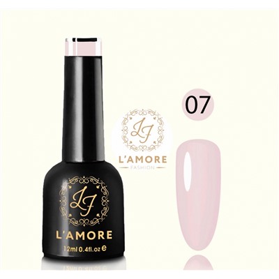 Гель лак для ногтей Luxury L’AMORE FASHION 12мл тон 07
