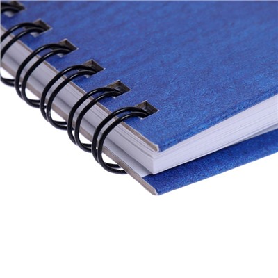 Скетчбук, 165 х 165 мм, 50 листов, "Синий стиль", твёрдая обложка, матовая ламинация, блок 100 г/м²