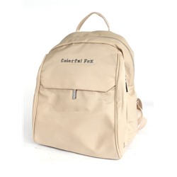 Рюкзак жен текстиль CF-2317,  1отд,  2внут+2внеш/ карм,  бежевый 261217