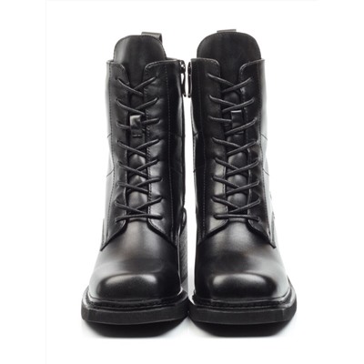 SE21W-2A BLACK Ботинки зимние женские (натуральная кожа, натуральный мех)