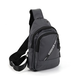 Мужская сумка слинг 9802 Темно-серый