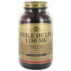 Solgar Huile de Lin 1250 mg 100 G?lules