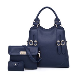 Набор сумок из 3 предметов, арт А58, цвет: тёмно-синий
