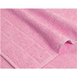 Розовое махровое полотенце (А)