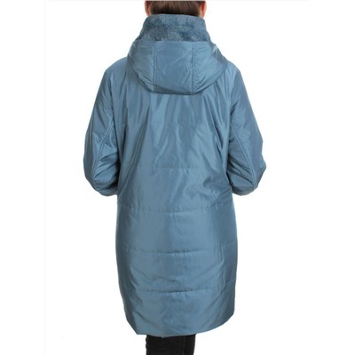 BM-15 GRAY/BLUE Куртка демисезонная женская (100 гр. синтепон)