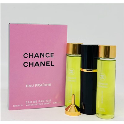 Парфюмерный набор Chanel Chance Eau Fraiche 3в1 100мл