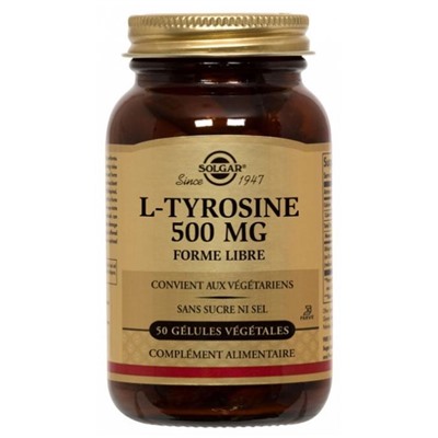 Solgar L-Tyrosine 500 mg 50 G?lules V?g?tales