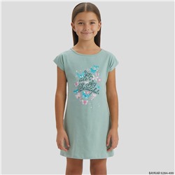 Ночная рубашка для девочки с коротким рукавом Baykar (9284)