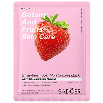 SADOER Увлажняющая маска для лица Strawberry Soft Moisturizing Mask