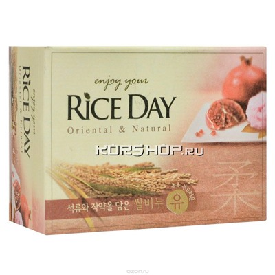 Туалетное мыло с экстрактом пиона и граната Rice Day CJ Lion, Корея, 100 г Акция