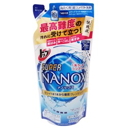 Гель для стирки TOP Super NANOX Lion (концентрат) м/у, Япония, 350 г Акция