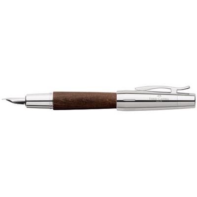 Перьевая ручка E-motion грушевое дерево (темно-коричневое), толщина пера F, в подарочной коробке, 1 шт