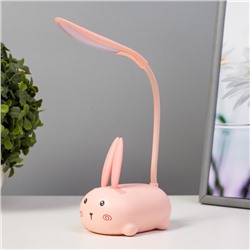 Настольная лампа "Милый зайчик" LED 3Вт USB белый 9х7х18 см RISALUX