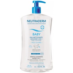 Neutraderm Baby Eau Nettoyante Douceur 3en1 1 Litre