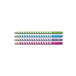 Чернографитный карандаш Stripes, цветной корпус, твердость HB, в 2-х пластиковых пеналах по 72 шт., 144 шт