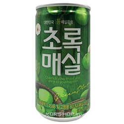 Фруктовый напиток Зеленая слива с добавлением сахара Woongjin, Корея, 180 мл Акция