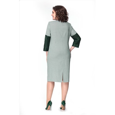 Платье Mishel Style 1022 зеленая клетка