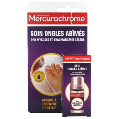 Mercurochrome Soin Ongles Ab?m?s par Mycoses et Traumatismes 3,3 ml