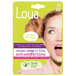 Loua Masque Visage en Tissu Anti-Imperfections 23 ml
