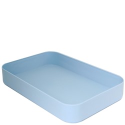 TARTISO Поднос пластиковый голубой 27х18 см