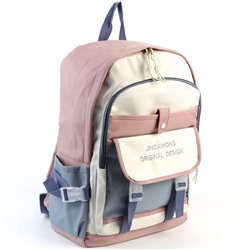 Женский текстильный рюкзак 8620 Розовый/Голубой