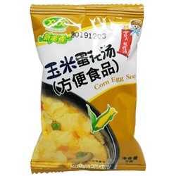 Суп быстрого приготовления кукурузно-яичный Hubei Xinmeixiang, Китай, 8 г. Срок до 19.10.2023.Распродажа