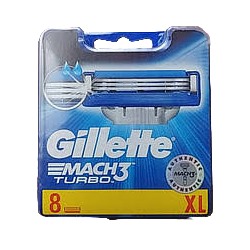 (Копия) Сменные Кассеты для мужчин Gillette Mach3 Turbo с 3 лезвиями 8шт
