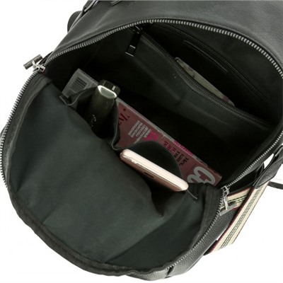 Женский кожаный рюкзак 2613 BLACK