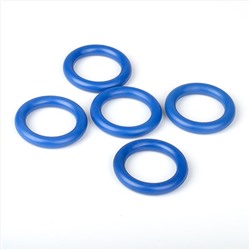 Комплект колец из пластмассы для металлического карниза, синий, диаметр 28 мм (df-100374)