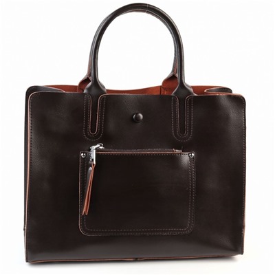 Женская кожаная сумка 3711-220 Браун