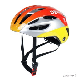 Шлем велосипедный, Цвет Цвет трёхцветный глянцевый. Размер: L.  / W36TG-L / уп 25