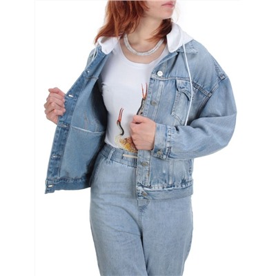J7732 BLUE Куртка джинсовая женская YI SUO (100% хлопок)