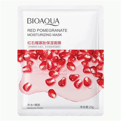 Тканевая маска с экстрактом граната BIOAQUA