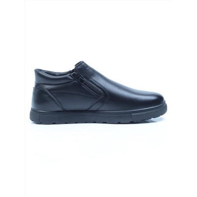 TYM9721A BLACK Ботинки зимние мужские (искусственная кожа, искусственный мех)