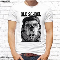 Мужская футболка "Old school", №23