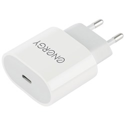 Сетевое зарядное устройство Energy ET-35, USB Type-C, 18 Ватт, цвет - белый