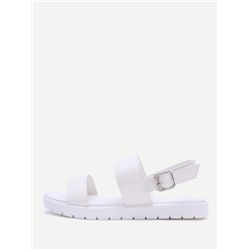 Белые модные сандалии