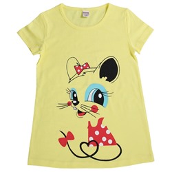 Ночная рубашка для девочки Bonito Kids (BK1638S) лимонный