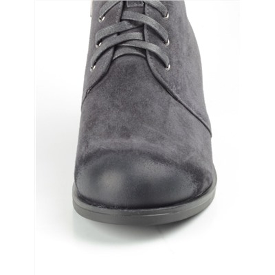 04-R181-2 GREY Ботинки зимние женские (натуральная замша, натуральный мех)
