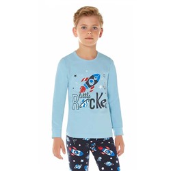 Комплект для мальчика с длинным рукавом Baykar (9645) голубой