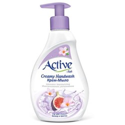 "ACTIVE" Жидкое крем-мыло с вит.B5 (дозатор-350мл) "Инжир", Purple.12