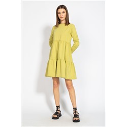 Платье Kivviwear 4069 лимонный хаки