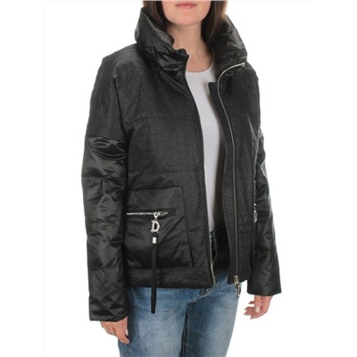 EAC931 BLACK Куртка демисезонная женская (100 гр. синтепон)