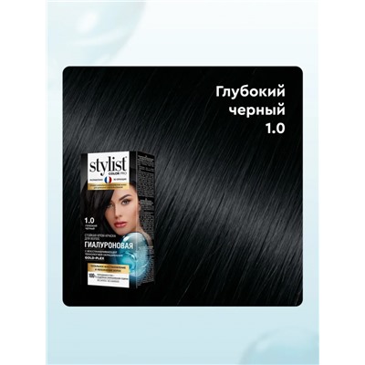 Стойкая крем-краска для волос Stylist Color Pro Тон 1.0 Глубокий Черный 115 ml