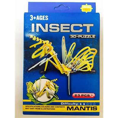 B1113 3D Пазлы насекомые Mantis