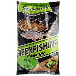 Прикормка Greenfishing Energy, карп, 1 кг