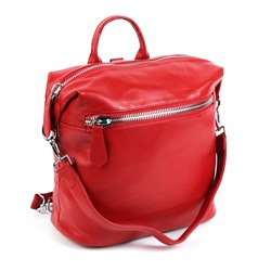 Женский кожаный рюкзак 1600 Ред