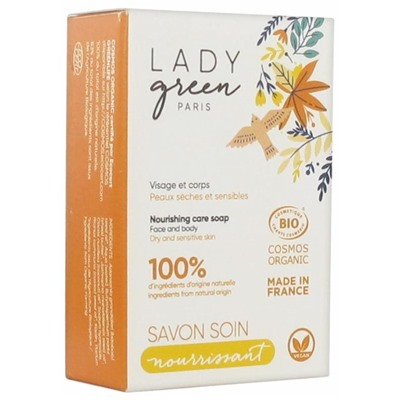 Lady Green Savon Soin Nourrissant Bio 100 g