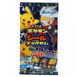 Жевательная резинка со стикер-книжкой Содовая Pokemon Coris, Япония, 10 г Акция