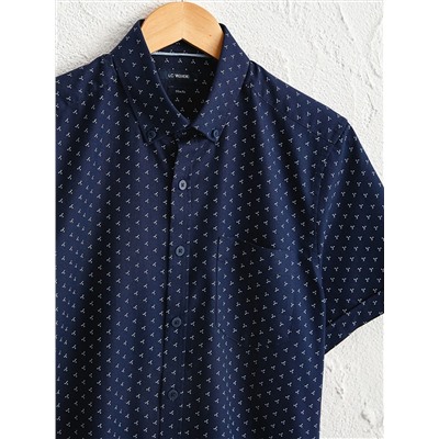 Рубашка из ткани Oxford с коротким рукавом